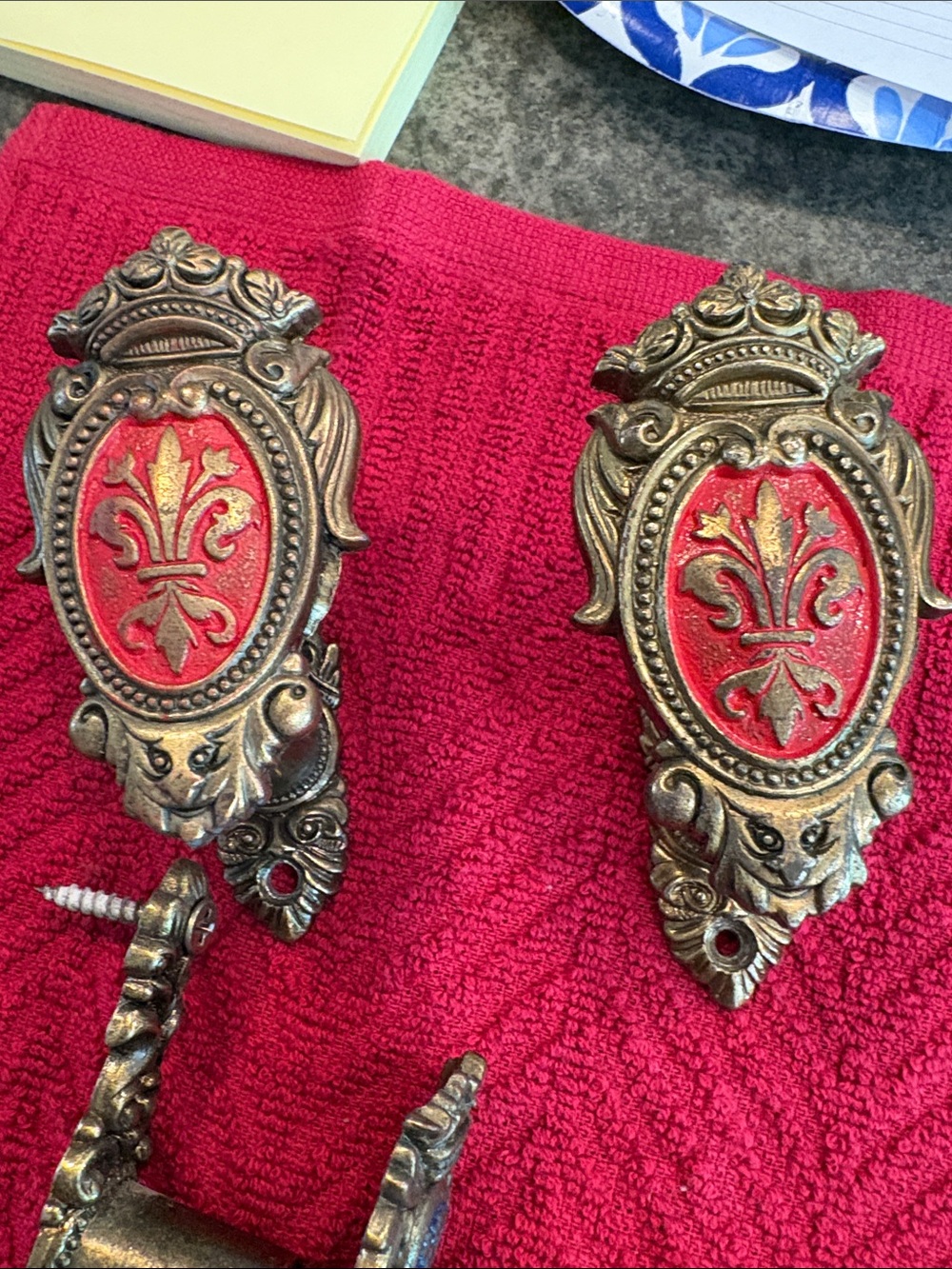 Ornate Antique-Medieval Style Sword and or Gun Hangers - Picture 2 of 5